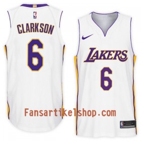 NBA Los Angeles Lakers Trikot Jordan Clarkson 6 Nike 2017-18 Weiß Swingman - Herren